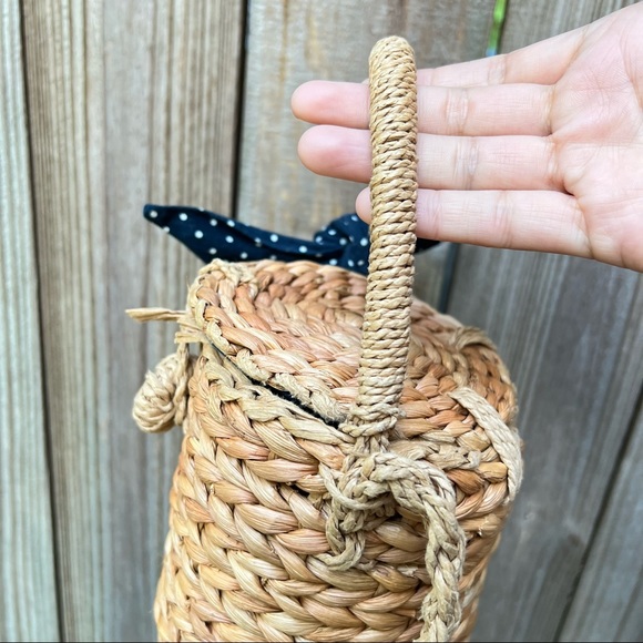 Zara straw crossbody basket bag - Picture 8 of 13